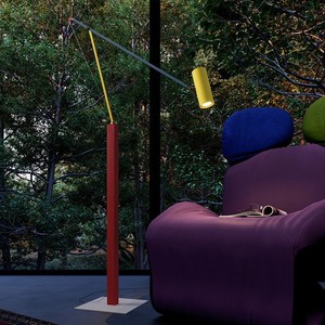Lampadaire Memphis LED Lumière Blanc Chaud Design Minimaliste Éclairage Décoratif pour la Maison Couverture 10-15 m² Contrôle par Interrupteur - Product Image 3