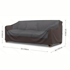 Cubierta de 3 plazas doble para exteriores, patio/terraza, a prueba de polvo, resistente al sol, impermeable, hecha de poliéster duradero - Product Image 2