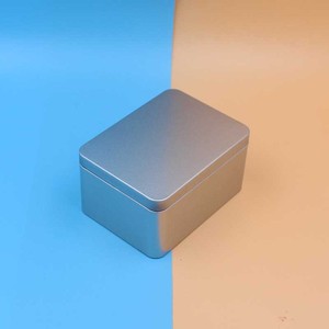 <span class=keywords><strong>Scatola</strong></span> Piccola Rettangolare in <span class=keywords><strong>Latta</strong></span> Argentata per Confezionamento Tè e Uova All'ingrosso Piccole Scatole in Metallo Senza Stampa per Alimenti e Regali - Product Image 3