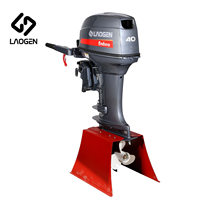 LAOGEN 66T-45300-11-4D Essence 2 temps 40cv Ensemble de transmission inférieure pour moteur hors-bord Yamaha E40X Pièces de rechange