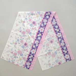 Écharpe en gaze douce à motif floral japonais, 100% coton, tendance, pour tous les jours - Product Image 3