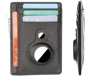 Porte-cartes pour hommes, porte-monnaie, porte-cartes, porte-monnaie, multifonctionnel, RFID à blocage, poche avant, pince à billets