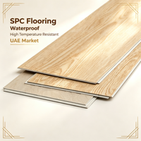 Planche de sol en vinyle imperméable et résistante aux UV, résistante aux hautes températures, système de pose par clic, revêtement de sol SPC pour climat chaud, villa, hôtel, appartement