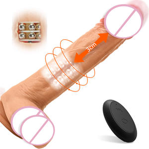 Delove Realistische Draadloze Afstandsbediening Kunstmatige Siliconen Penis Stuwende Dildo Sensuele Speelgoed Volwassen Seksspeeltje Vibrator Voor Vrouwen - Product Image 1