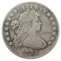 पूर्ण सेट के (1794-1798) 5 Pcs लिपटी फोड़ो डॉलर छोटे ईगल रजत मढ़वाया प्रतिकृति सजावटी स्मारक सिक्के