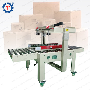 semi automatic left and right drive belt tape box carton sealing machine 10kg rubberized fabric