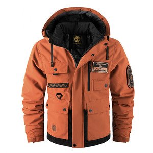 Áo khoác varsity unisex có cổ, chống gió, tay dài, cài nút, mùa thu đông, chất liệu len dệt kim, màu trơn, phối ren, size XL nam, lót lông cừu - Product Image 3