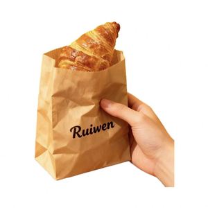 Sacs en papier kraft brun recyclé en gros pour l'emballage d'épicerie, de sandwichs, de plats à emporter et de restauration rapide - Recyclables - Product Image 1