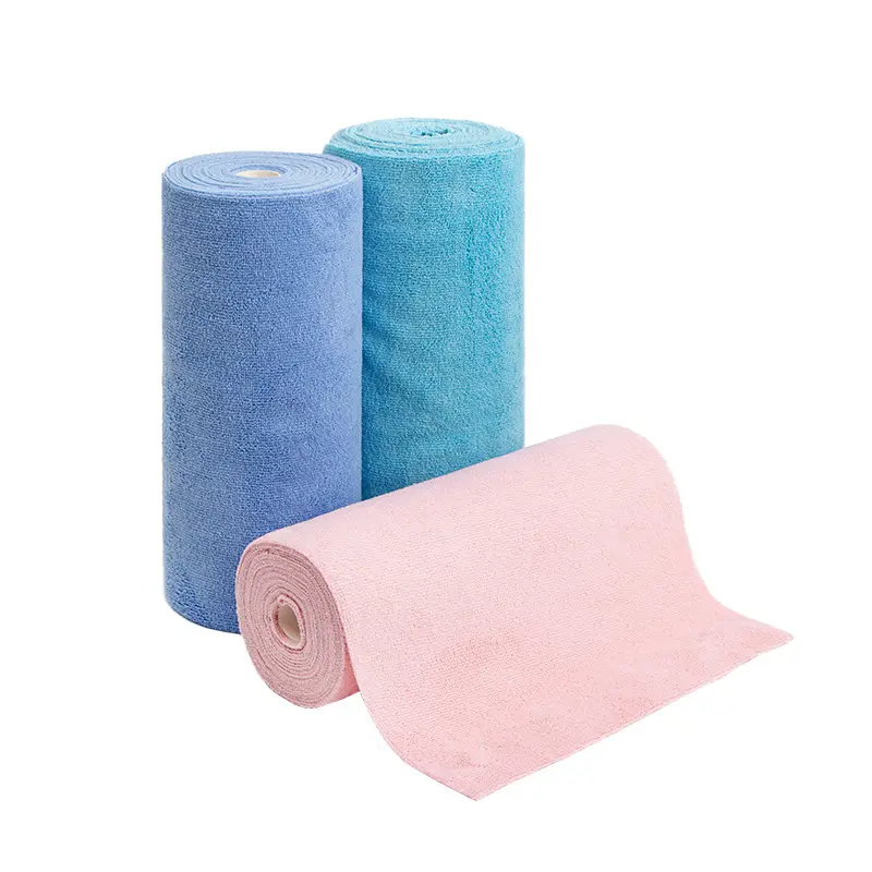 Microfiber Cleaning Cloth Roll 50/75/100 Pack Tear Away Towels 12" x 12" Reusable Washable cleaning Rags towel