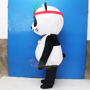 Disfraz de Mascota de Panda adulto personalizado de disfrute, hecho en fábrica diseño personalizado, estilo de oso suave y llamativo para ferias comerciales listas - Product Image 2