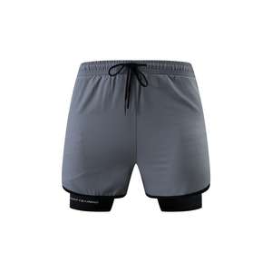 Shorts d'entraînement légers haute performance pour hommes pour les activités de plein air avec un design de doublure 2 en 1 - Product Image 3