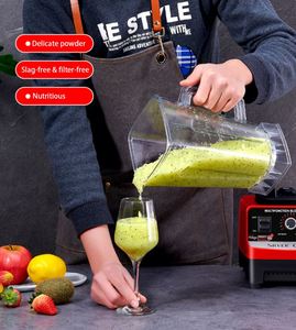 Mélangeur industriel de jus commercial de service hachoir lourd électrique de fruits 2200w, mélangeur de nourriture de réducteur de bruit de personne lente/ - Product Image 2