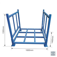 Étagère empilable en métal personnalisée, étagère à palettes en acier détachable pour le stockage de rouleaux de tissu et de l'industrie textile