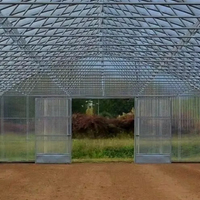 Serre en feuille de polycarbonate en gros avec système de chauffage d'ombrage d'irrigation par ventilation accepter la personnalisation