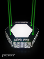 Présentateur de bouteille de champagne LED rechargeable personnalisé Affichage de bouteille Glorifier de bouteille en acier inoxydable avec éclairage laser