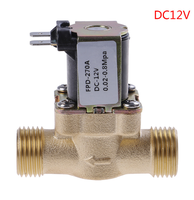 Vanne solénoïde en cuivre normalement fermée pour chauffe-eau solaire DC12V 24V 220V