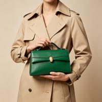 Sac à main en cuir PU Nappa vert pour femme, mini sac à poignée supérieure, fermoir en métal doré, sac de soirée de luxe pour femme