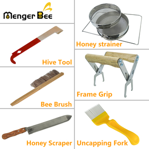Nuevo Kit de cosecha de miel de abeja Menger, garantía de 2 años, incluye colador de miel, raspador, equipo de apicultura, herramienta de colmena recta - Product Image 6