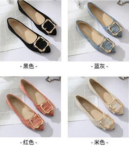 Donne piatto singoli pattini scarpe di Tela scarpe da <span class=keywords><strong>donna</strong></span> della bocca poco profonda mocassini ragazze - Product Image 2