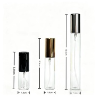Atomiseur de poche en forme de stylo 5ml 10ml 15ml, flacon en verre fin rechargeable, mini vaporisateur de parfum pour sac à main