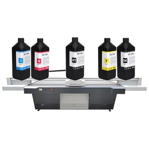 Proveedor de China, tinta dura de almohadilla Uv Led de impresión Digital Flexo de 1 litro para impresora Epson Apex Flatbed 4060 6090 pared en plástico