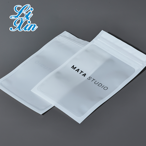 Túi doypack trắng với cửa sổ mờ đứng lên dây kéo có thể khóa lại bao bì thực phẩm túi nhiệt có thể bịt kín thân thiện với môi trường - Product Image 1