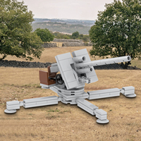 NUEVO Arma de Batalla Flak36, Pistola de 88 mm, Bloques de Construcción de la Segunda Guerra Mundial, Juguetes MOC, Accesorios de Escena Militar para Niños