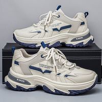 Chaussures décontractées pour hommes, confortables, respirantes, antidérapantes, résistantes à l'usure, style campus, tendance, à plateforme, prix de gros, nouveauté