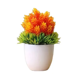 Plantes artificielles en plastique pour la décoration intérieure, bonsaïs miniatures, vente directe usine pour mariages, avantage matériau. - Product Image 1