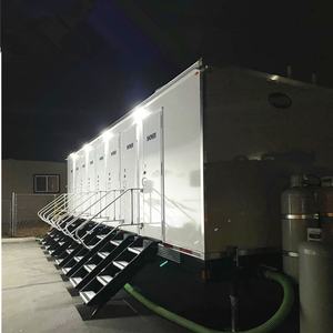 Remorque de toilette portable de luxe à 6 stalles, <span class=keywords><strong>design</strong></span> moderne, pour usage extérieur, panneau sandwich, pour toilettes de mariage - Product Image 3