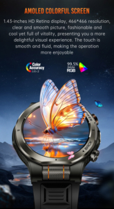 <span class=keywords><strong>Reloj</strong></span> Inteligente 2026, el Más Reciente, con Pantalla Sensible a la Luz, Más de 100 Estilos, Brújula Deportiva, Batería de 1100 mAh, Resistente al Agua 3ATM, para Hombre, Económico, con Llamadas Bluetooth - Product Image 3