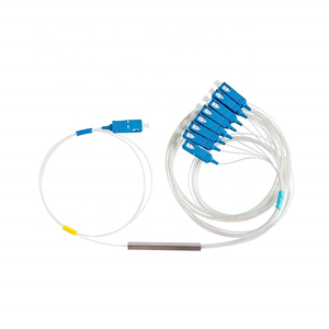 SC UPC Mini <span class=keywords><strong>PLC</strong></span> 1X2,1X4,1X8,1X16,<span class=keywords><strong>1X32</strong></span> FTTH <span class=keywords><strong>PLC</strong></span> Loại Ống Thép Đơn <span class=keywords><strong>Mode</strong></span> Fiber Optical <span class=keywords><strong>Splitter</strong></span> - Product Image 1