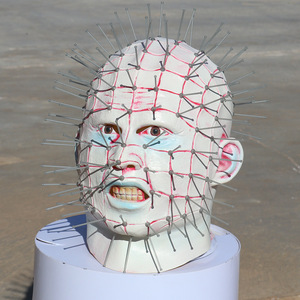 Masque de tête Hell City Taille Unique pour Halloween, Cosplay, Décorations d'horreur, Accessoires de visage de fantôme - Product Image 3