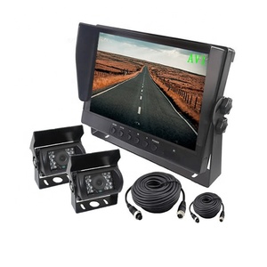 Universal Rearview Rear View Mirror Lcd 9 Inch <strong>Car</strong> Sun Visor <strong>Monitor</strong> with Waterproof Night Vision Front and <strong>Backup</strong> Cameras Set - Product Image 1