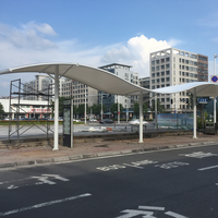 Abri de stationnement pour vélos de haute qualité de la marque HUIMING avec garantie de 3 ans, structure en membrane en PVDF/PTFE, abri pour voiture, protection solaire