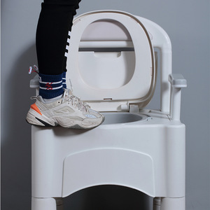 Chaise de toilette Lebonni, capacité de charge 200 kg, hauteur réglable, pour personnes âgées et femmes enceintes, usage domestique - Product Image 3