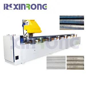 Linha automática de máquinas para fazer ranhuras em linha para entalhe de tubos de PVC e máquina de tela