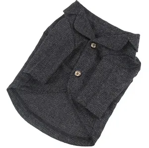 Smoking classique en polyester pour bouledogues français <span class=keywords><strong>et</strong></span> chats nouveau costume de chien d'hiver <span class=keywords><strong>et</strong></span> de printemps à motif solide - Product Image 4