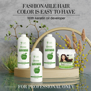 Wiseking Crème oxydante au peroxyde d'hydrogène 12% et poudre <span class=keywords><strong>de</strong></span> blanchiment des cheveux contiennent <span class=keywords><strong>de</strong></span> l'<span class=keywords><strong>extrait</strong></span> <span class=keywords><strong>de</strong></span> pomme à utiliser pour la coloration des cheveux en salon - Product Image 6