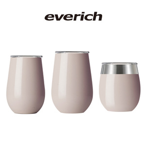 Everich <span class=keywords><strong>Amazon</strong></span> Top vender 12oz acero inoxidable de doble pared con aislamiento vino vaso con BPA libre tapa - Product Image 5