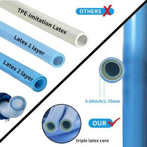 Carrete de manguera de jardín expandible OEM de fábrica, 3/4'' de diámetro, flexible, ligero, enrollable, con expansión automática 3 veces y pistola de agua - Product Image 5