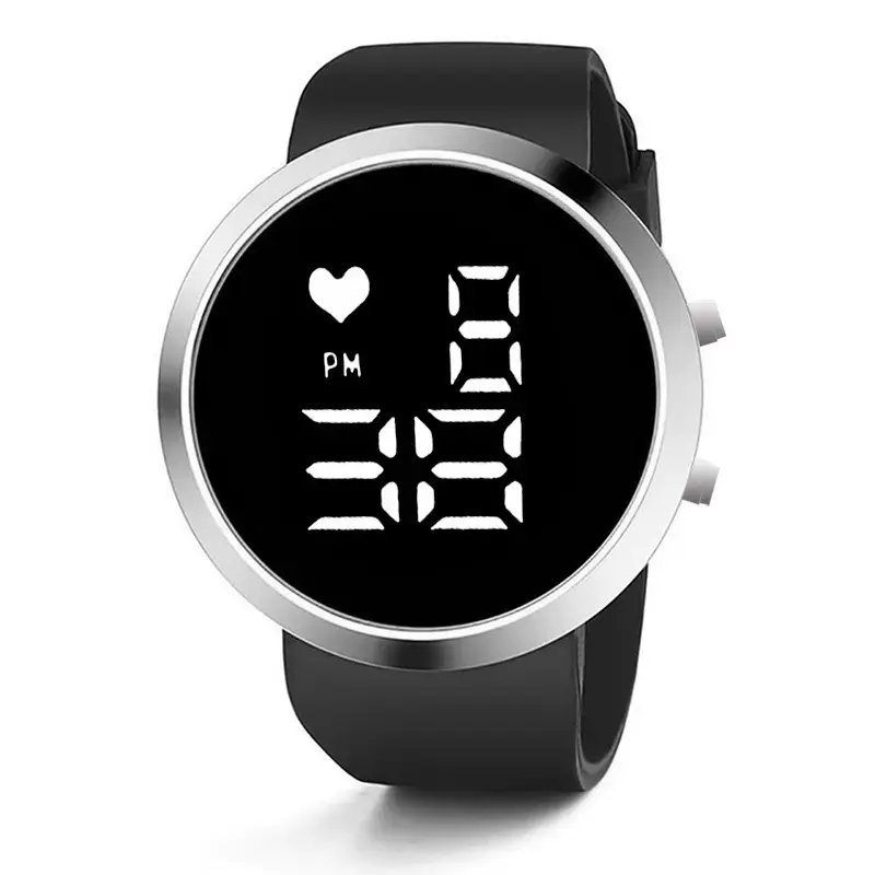 CW-139 Automatische Siliconen Horlogebanden Jam Outdoor Led Scherm Casual Sporthorloge Digitale Horloges