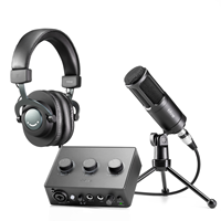 Kit Tout-en-Un Professionnel Fifine de Haute Qualité pour Studio d'Enregistrement Avec Micro Dynamique, Interface Audio et Alimentation Fantôme 48V pour Podcast