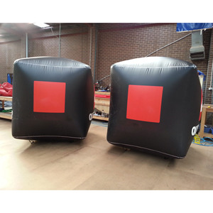 Boyas marcadoras inflables de tubo cilíndrico de PVC 1,2*1,5 mH usadas marinas/boya de palo/boya sellada con aire a la venta - Product Image 1
