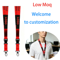Lanyard Ramah Lingkungan dengan Cetak Sublimasi, Tali Gantungan ID Card Custom, Tempat Kartu ID Tenun, Lanyard Nilon Custom Print