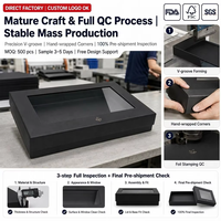Boîte cadeau en chocolat à fenêtre rigide OEM ODM FDA FSC SGS PET de qualité alimentaire avec insert sur mesure MOQ 500