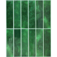 Fabrik-Großhandel PU-Tropfbeschichtung Grüne Subway Peel&Stick Wandfliesen 290x230mm Wasserdicht Kommerziell Hotel Großmengen OEM ODM Geringe Mindestbestellmenge