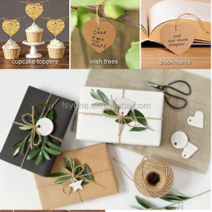 Cordes en papier kraft brun, étiquettes suspendues, cordon d'ornement, nouer le nœud, cordes en papier torsadées simples - Product Image 6