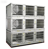 Cages pour animaux de compagnie en acier inoxydable sûres et confortables avec un design respirant Style classique de luxe pour chiens, chats et poulets