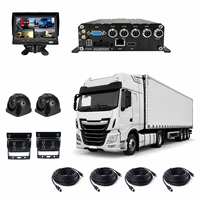 4 Kanallı 1080P Mobil DVR MDVR Araç Kamyon Otobüs için 4G LTE GPS WiFi AI ADAS DMS BSD Kamera Sistemi ile